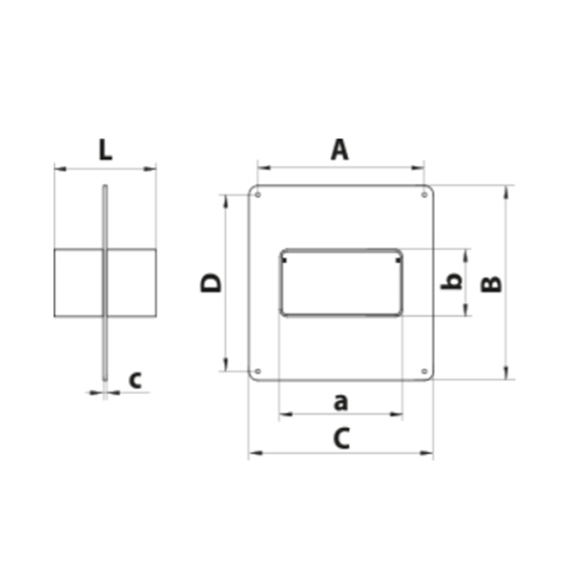 Соединитель каналов с пластиной 55*110 VENTS (555)