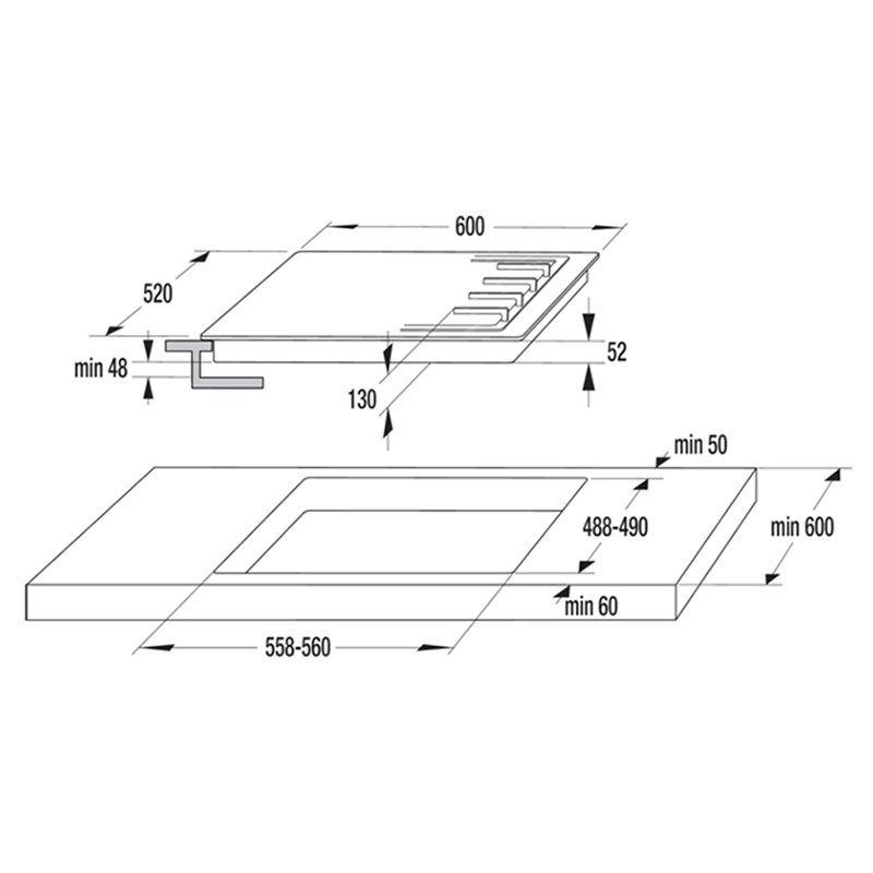 Варочная поверхность встраиваемая GW 642 AB Gorenje