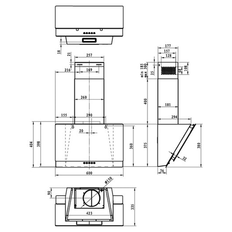 Кухонна вытяжка WHI 629 EB Gorenje