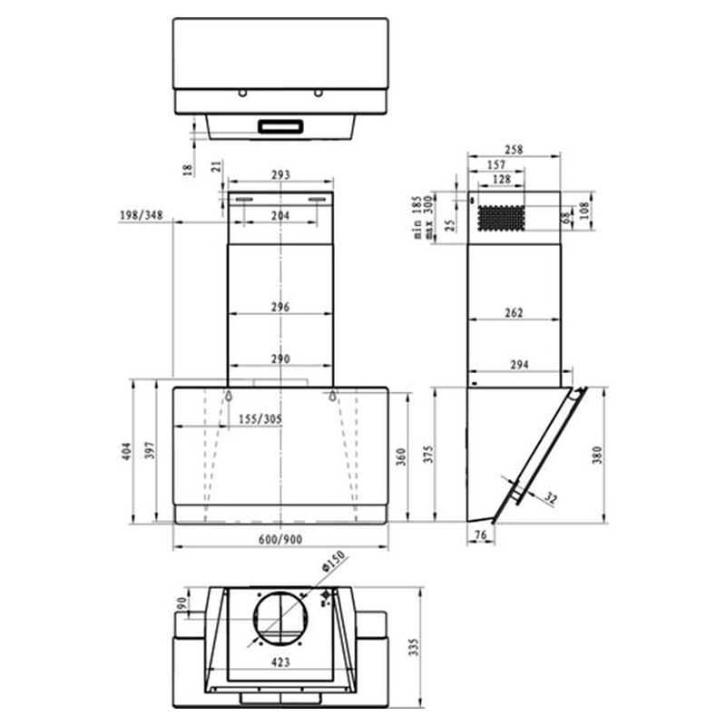 Кухонная вытяжка WHI 649 EXGW Gorenje