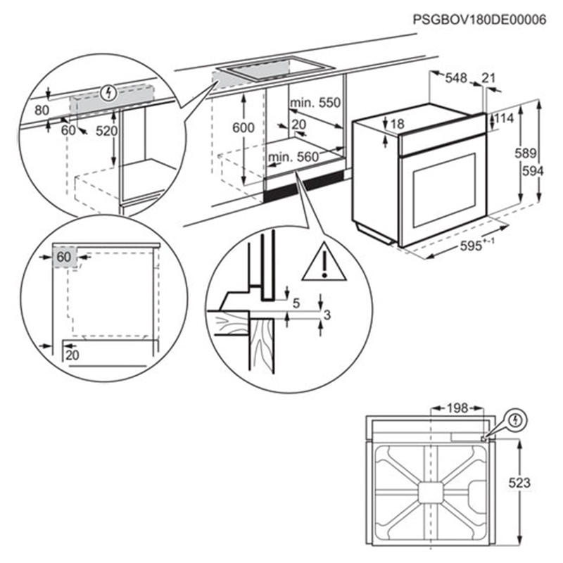 Електрична духова шафа вбудовується KODEH70X Electrolux Електрична духова шафа вбудовується KODEH70X Electrolux