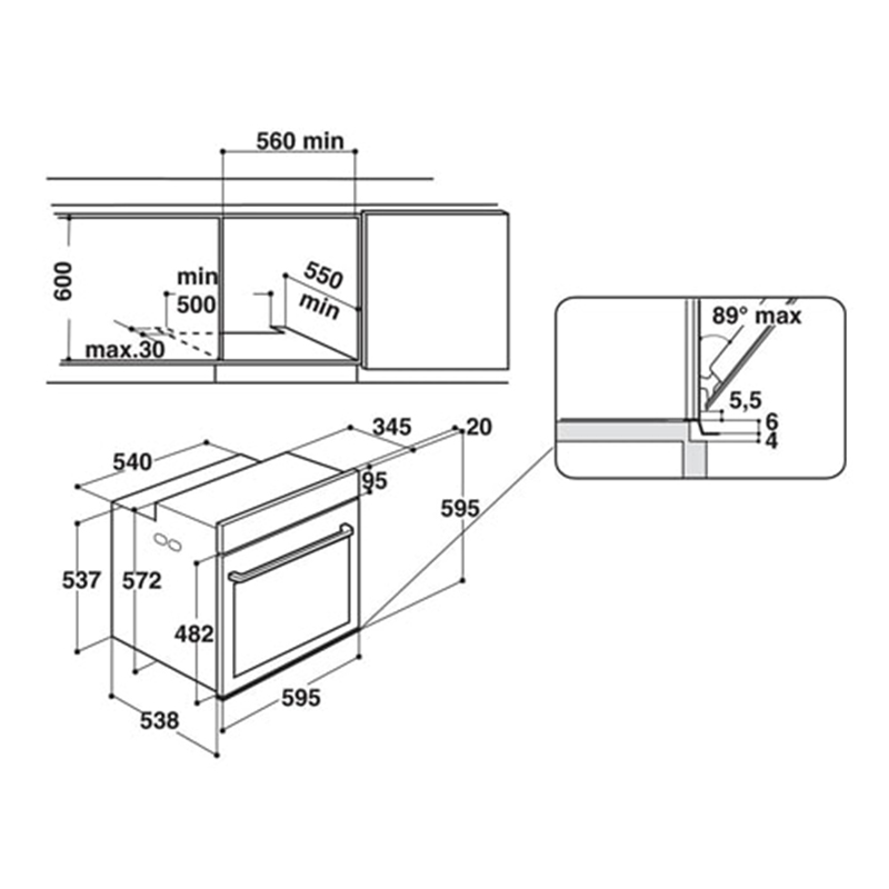 Духова шафа вбудована W7OM44S1C Whirlpool Духова шафа вбудована W7OM44S1C Whirlpool