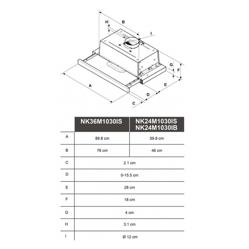 Вытяжка NK24M1030IB/UR SAMSUNG