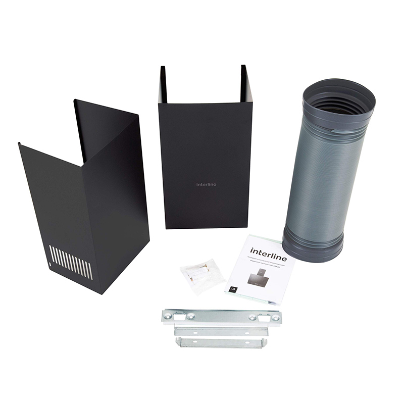Вытяжка BRAVO BL A/60/GL/K 600мм черная INTERLINE Вытяжка BRAVO BL A/60/GL/K 600мм черная INTERLINE