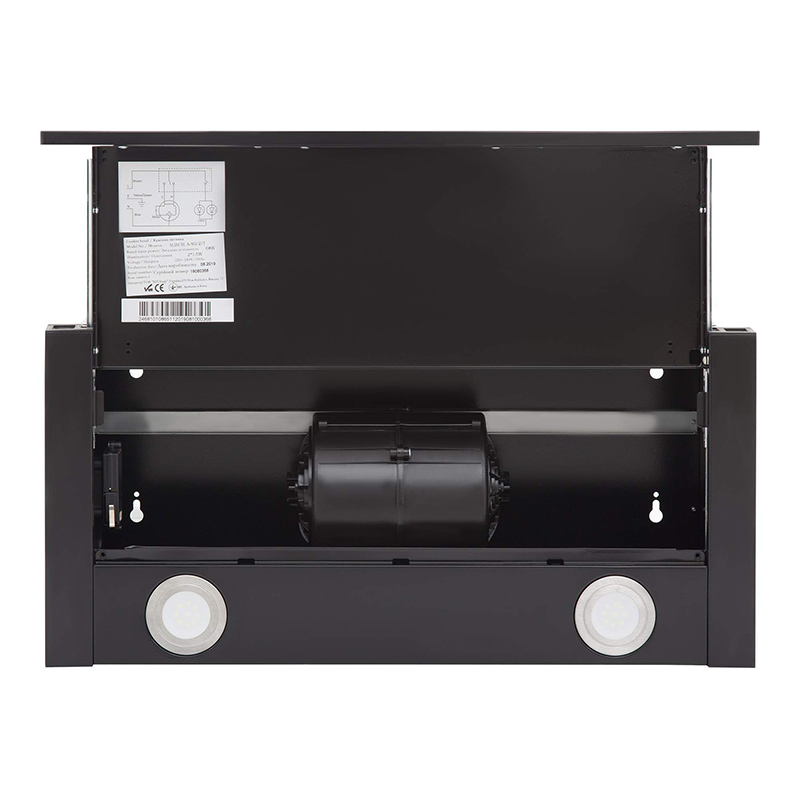 Вытяжка телескопическая SLIM BL A/60/2/T 600мм черная INTERLINE