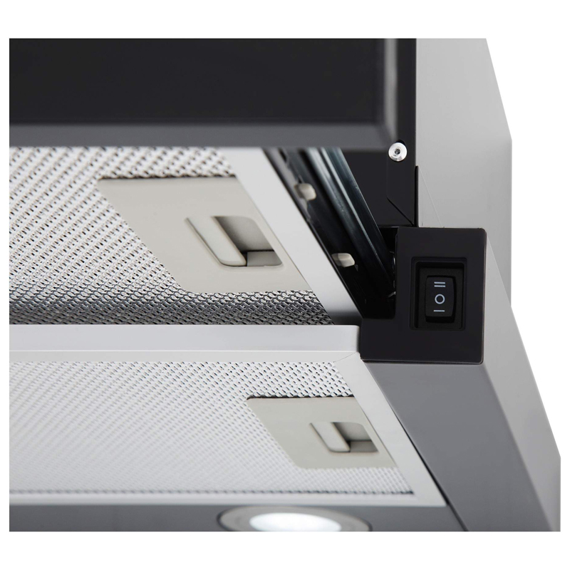 Вытяжка телескопическая DELI BL A/60/2/T 600мм черная INTERLINE Вытяжка телескопическая DELI BL A/60/2/T 600мм черная INTERLINE