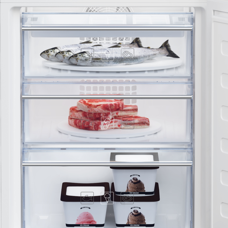 Встраиваемый холодильник 60см BCNA275E3S Beko