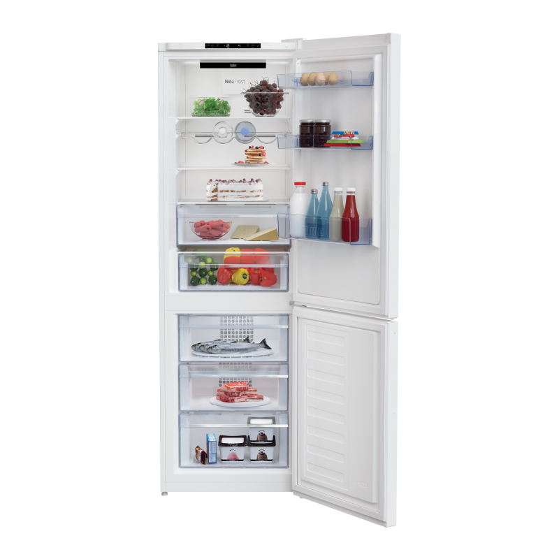 Холодильник із нижньою морозильною камерою 60см RCNA366I30W Beko