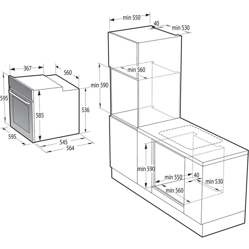 Духовка вбудована BO 6737 E02XK Gorenje