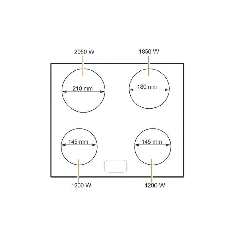 Електрична поверхня FHE 1844 VTC2x Fabiano