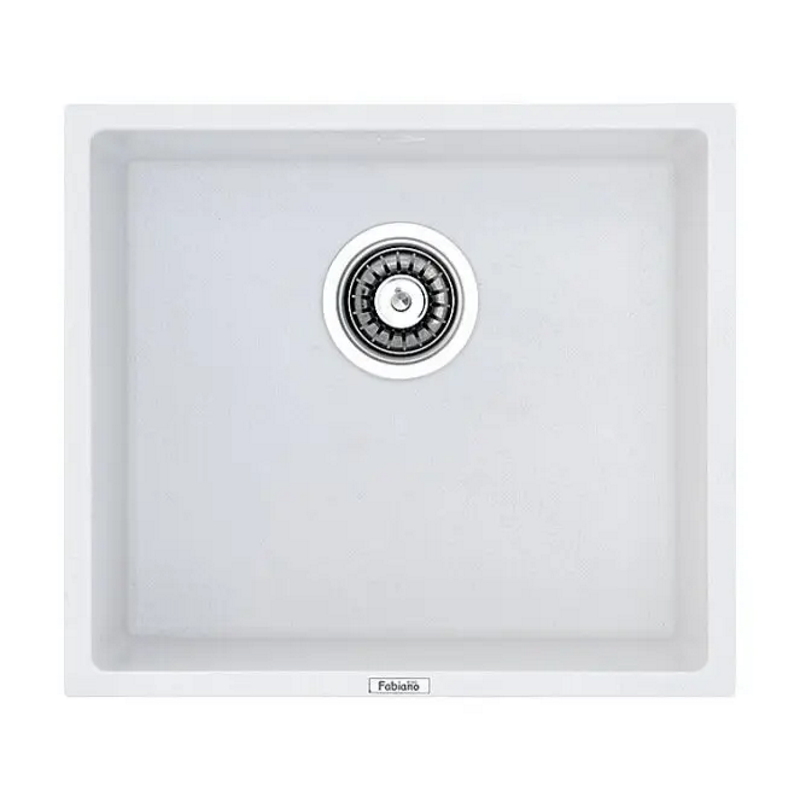 Мойка гранит Quadro 45x40 белый Fabiano