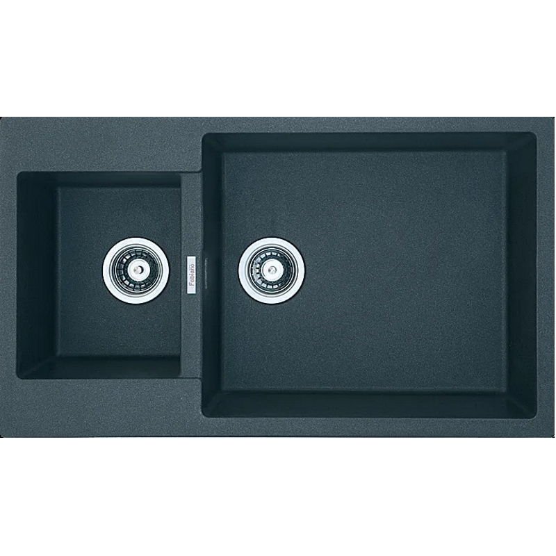 Мойка гранит Quadro 86x50x15 антрацит Fabiano