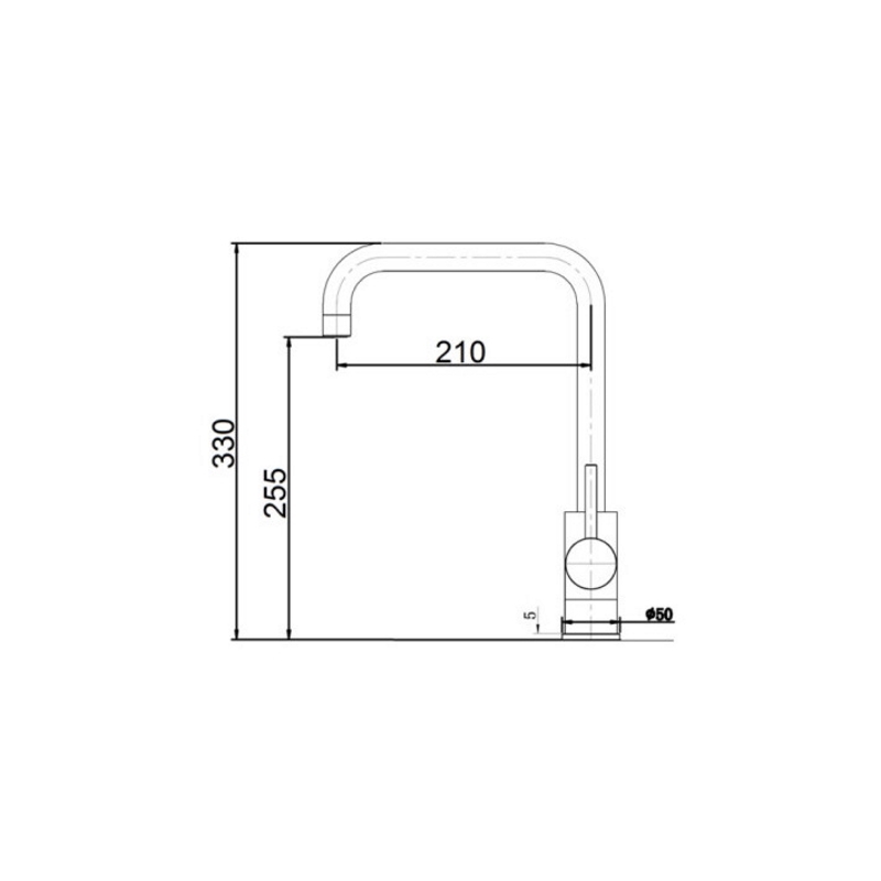 Смеситель нерж. SKF 860 Fabiano Смеситель нерж. SKF 860 Fabiano