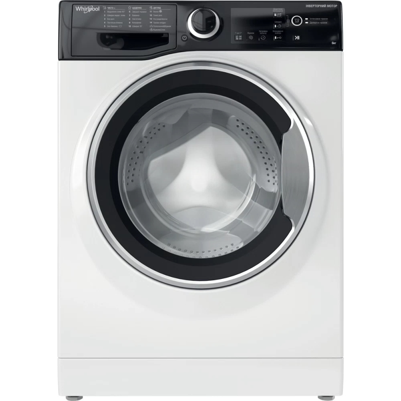Пральна машина (фронтальна загрузка) вузька WRBSB 6228 B UA Whirlpool
