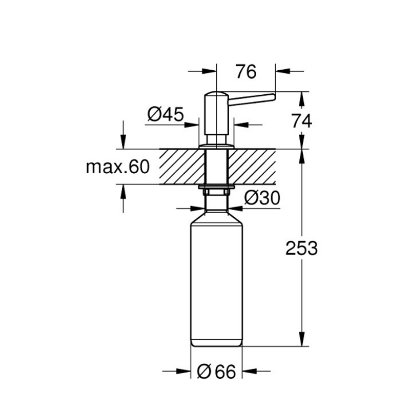 Дозатор Contemporary хром Grohe (40536000)