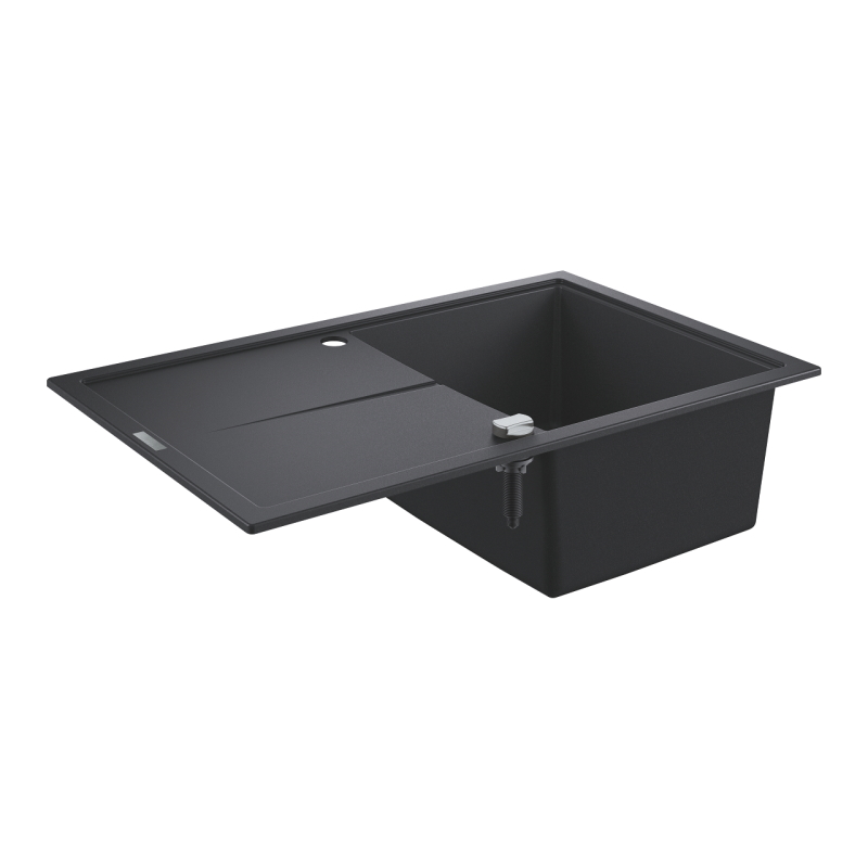 Мойка гранит K400 780 x 500 мм Black Grohe (31639AP0)