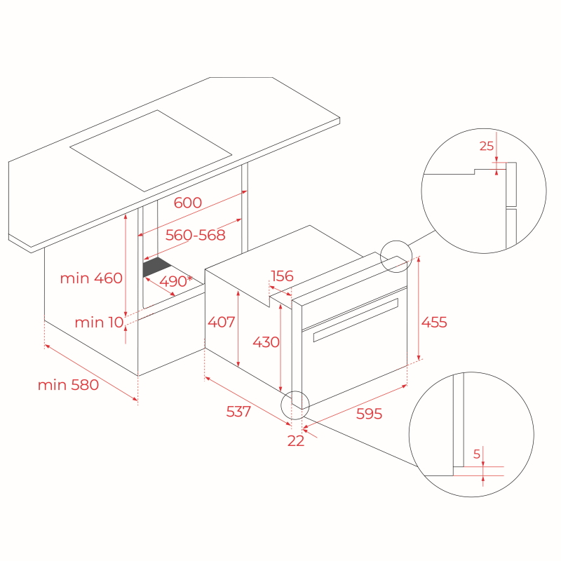 Компактна духова шафа HLC 8400 ST Teka (111130004) Компактна духова шафа HLC 8400 ST Teka (111130004)