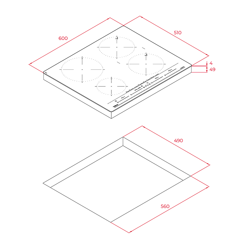 Ідукційна поверхня IZC 64630 BK Teka (112500022) Ідукційна поверхня IZC 64630 BK Teka (112500022)