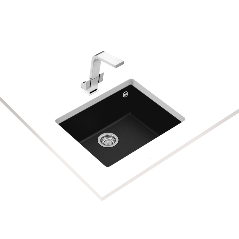 Мийка SQUARE 50.40 TG Tegranit чорний (мпс) Teka (115230020) Мийка SQUARE 50.40 TG Tegranit чорний (мпс) Teka (115230020)