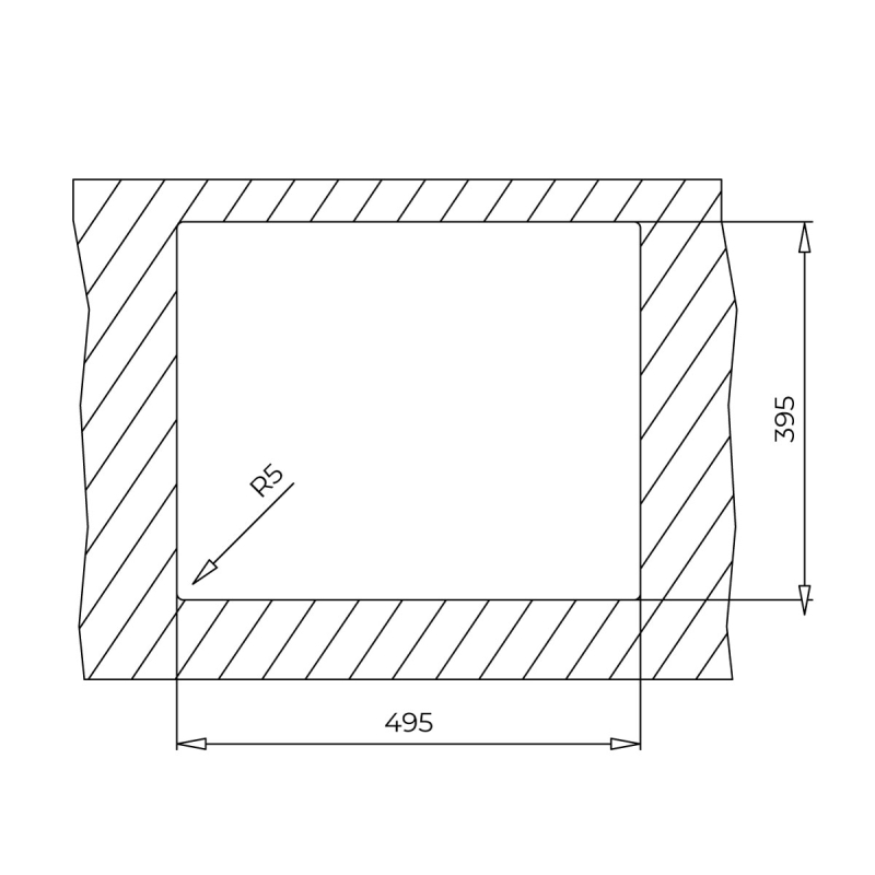 Мойка SQUARE 50.40 TG Tegranit серый (мпс) Teka (115230021)