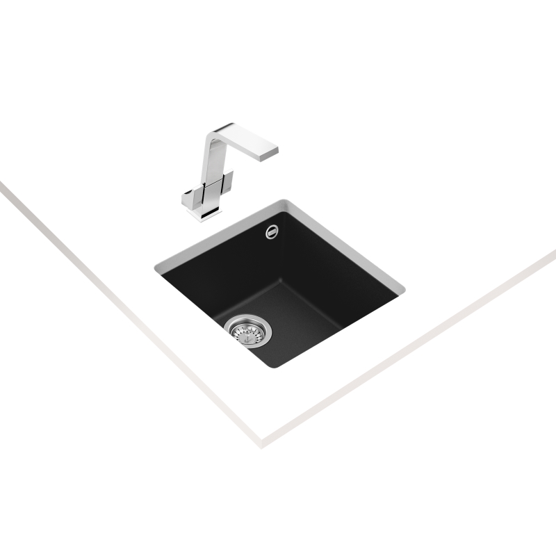 Мийка SQUARE 40.40 TG  Tegranit чорний (мпс) Teka (115230025)