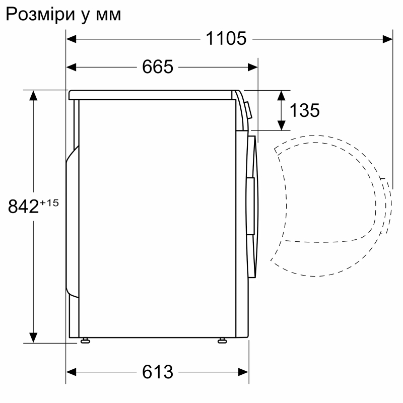 Сушильна машина WTH85205UA Bosch