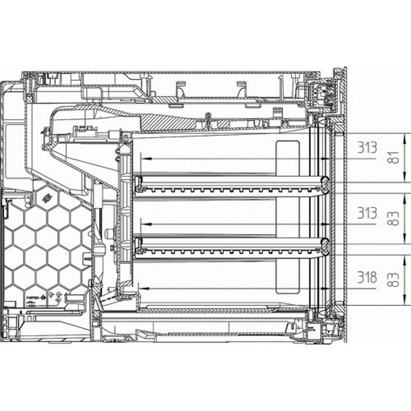 Встраиваемый винный холодильник KWT 7112 iG EDST/CS нержавеющая сталь Miele
