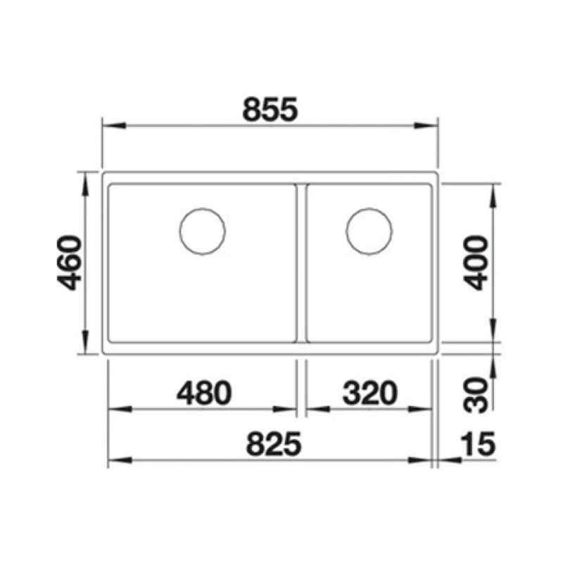 Мийка SUBLINE 480/320-U SILGRANIT (мпс.) антрацит BLANCO (523584) Мийка SUBLINE 480/320-U SILGRANIT (мпс.) антрацит BLANCO (523584)