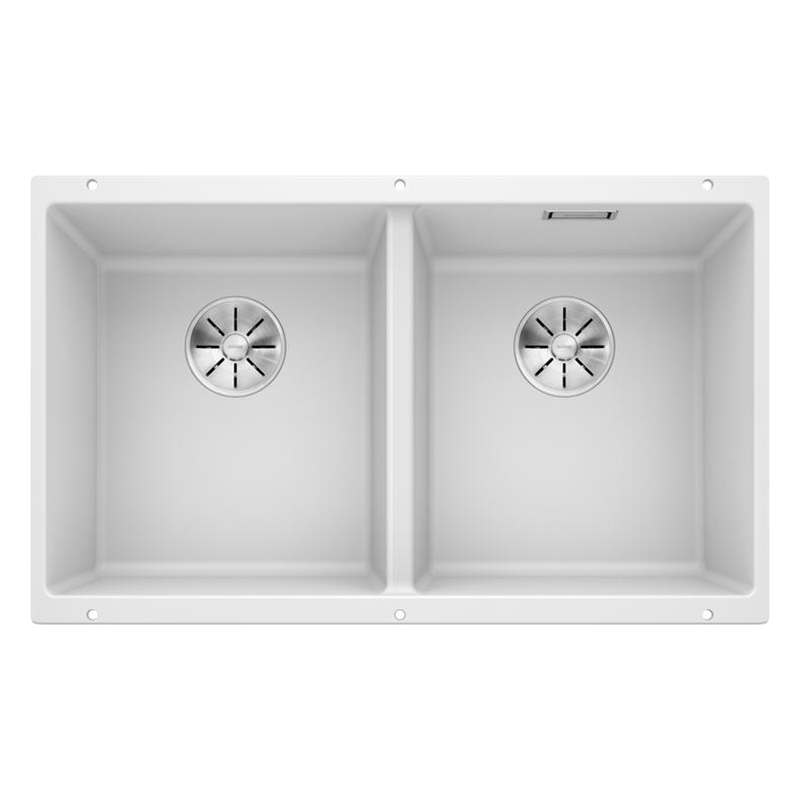 Мойка SUBLINE 350/350-U SILGRANIT (мпс.) белый BLANCO (523578)