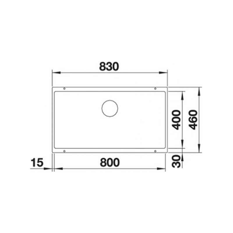 Мойка SUBLINE 800-U SILGRANIT (мпс.) серый беж BLANCO (523148)