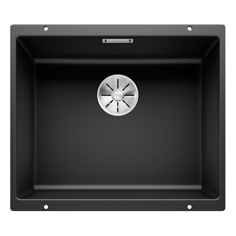 Мойка SUBLINE 500-U SILGRANIT (мпс.) черный BLANCO (525995)