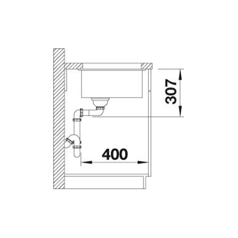 Мойка SUBLINE 500-U SILGRANIT (мпс.) белый BLANCO (523436)