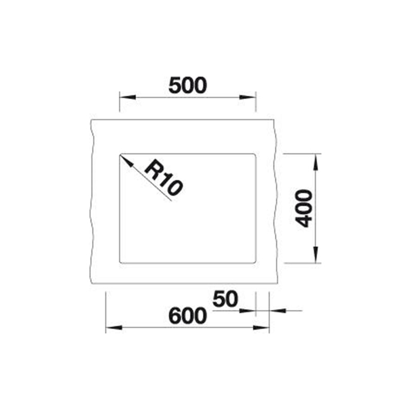 Мойка SUBLINE 500-U SILGRANIT (мпс.) белый BLANCO (523436)