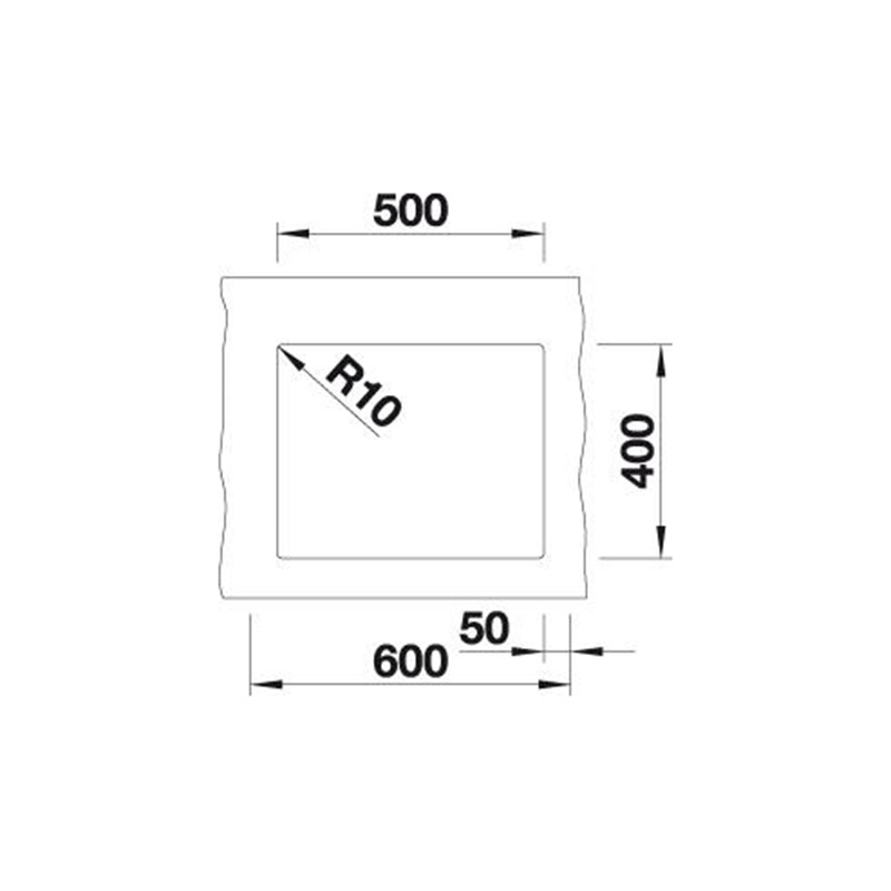 Мийка SUBLINE 500-U SILGRANIT (мпс.) ніжний білий BLANCO (527170)