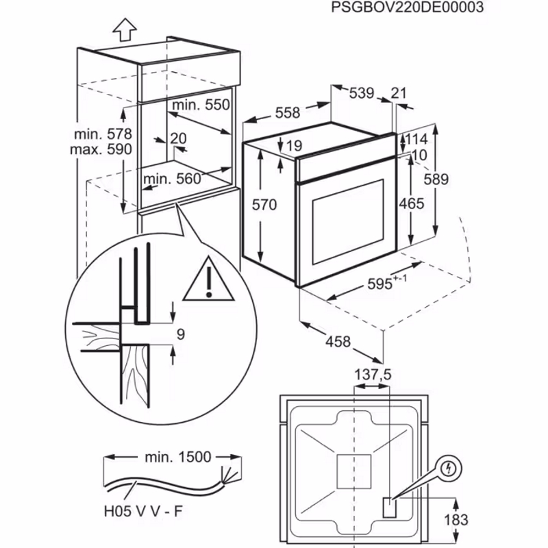 Духовой шкаф EOF5C50BZ Electrolux