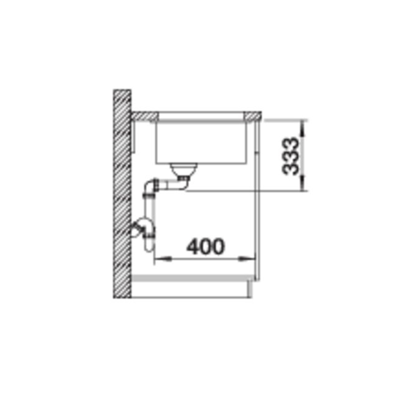 Мойка ROTAN 500-U SILGRANIT (мпс.) черный BLANCO (526098)