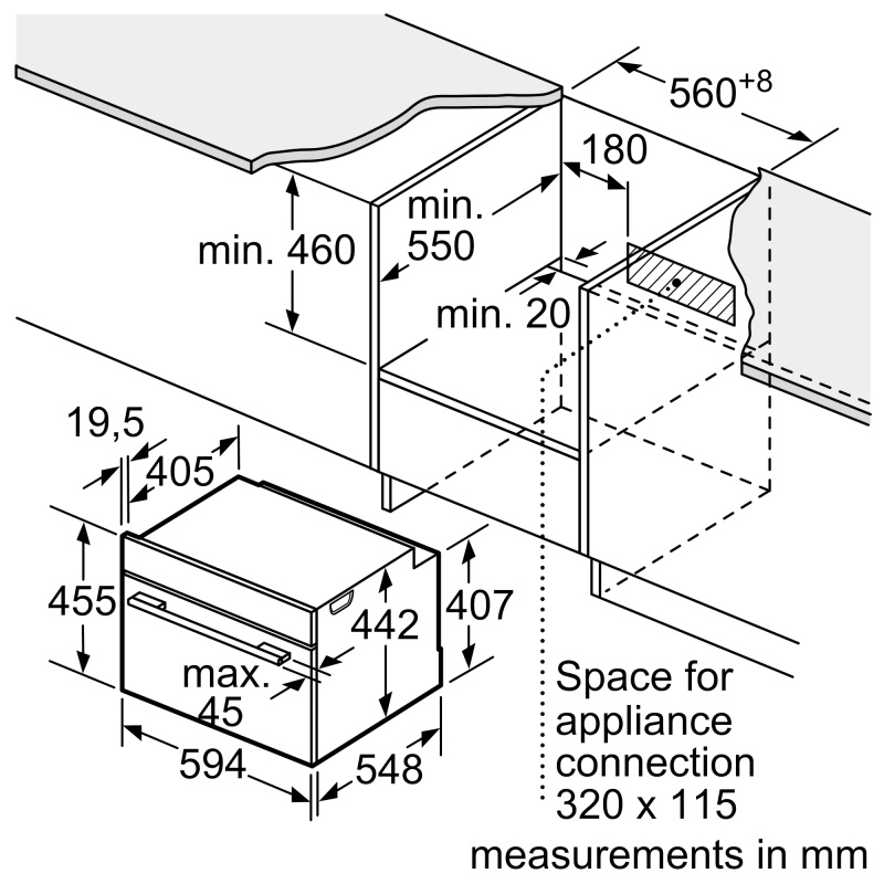 Компактна духова шафа CM724G1B1 Siemens Компактна духова шафа CM724G1B1 Siemens