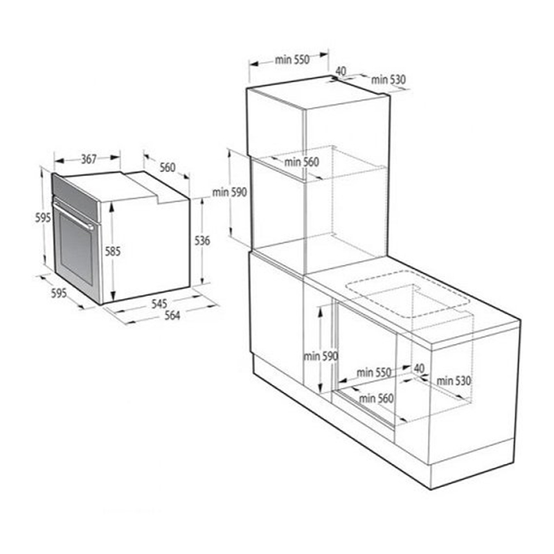 Духовой шкаф BOS6737SYW Gorenje