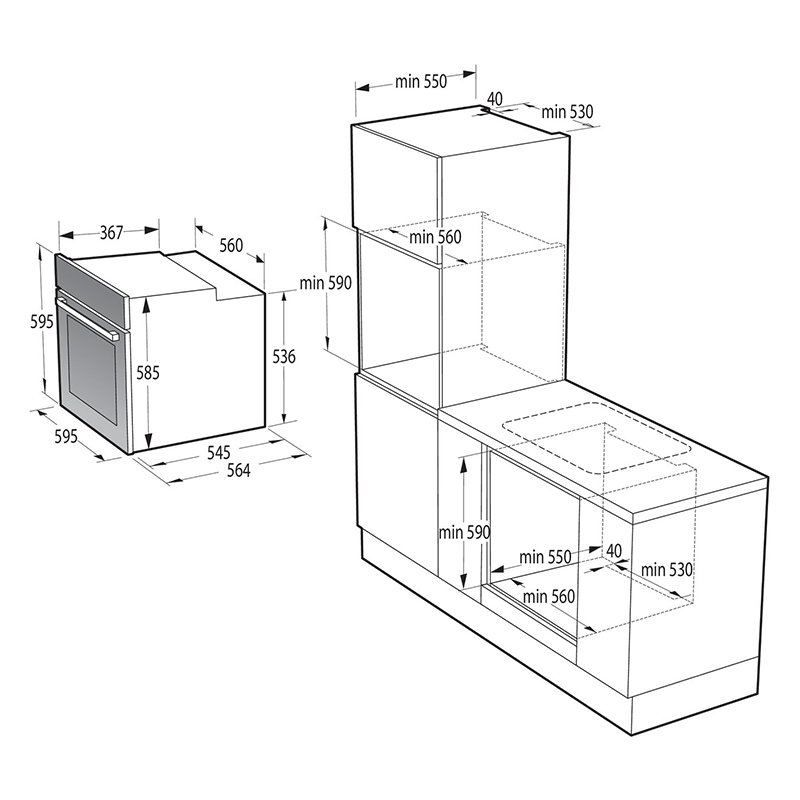 Духовой шкаф BOS6737E13BG Gorenje