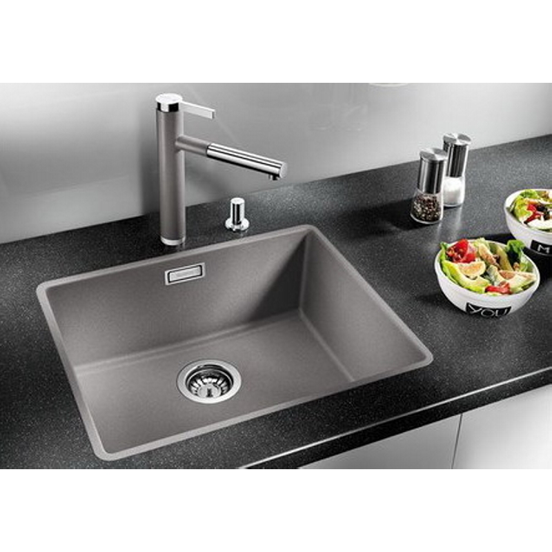Мийка SUBLINE 500-F SILGRANIT (в рівень) антрацит BLANCO (523532) Мийка SUBLINE 500-F SILGRANIT (в рівень) антрацит BLANCO (523532)