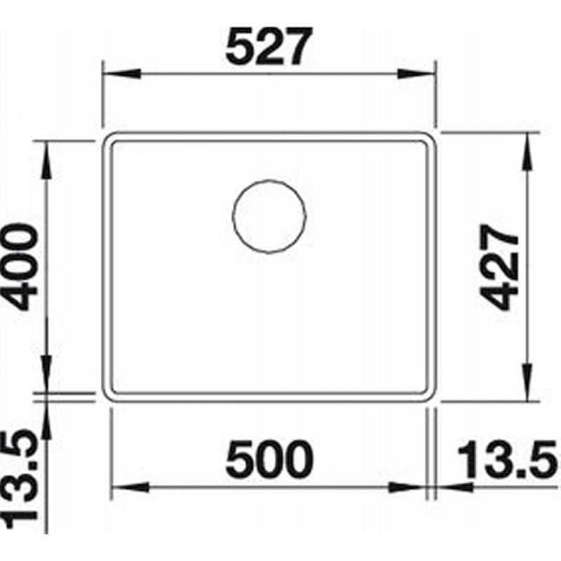 Мийка SUBLINE 500-F SILGRANIT (в рівень) антрацит BLANCO (523532) Мийка SUBLINE 500-F SILGRANIT (в рівень) антрацит BLANCO (523532)