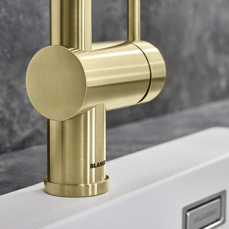Змішувач LINUS satin gold BLANCO (526683) Змішувач LINUS satin gold BLANCO (526683)