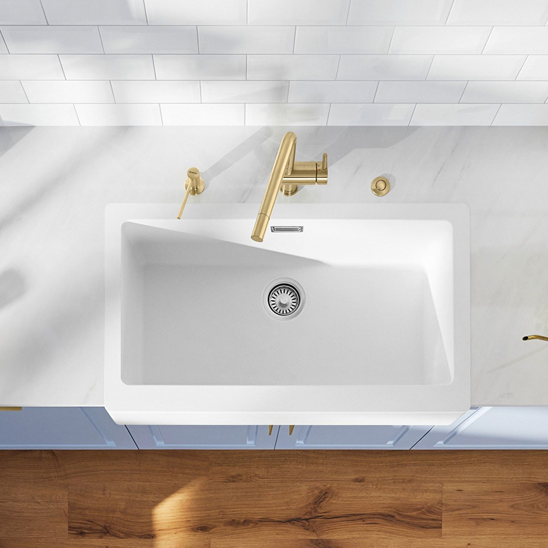 Змішувач LINUS satin gold BLANCO (526683) Змішувач LINUS satin gold BLANCO (526683)