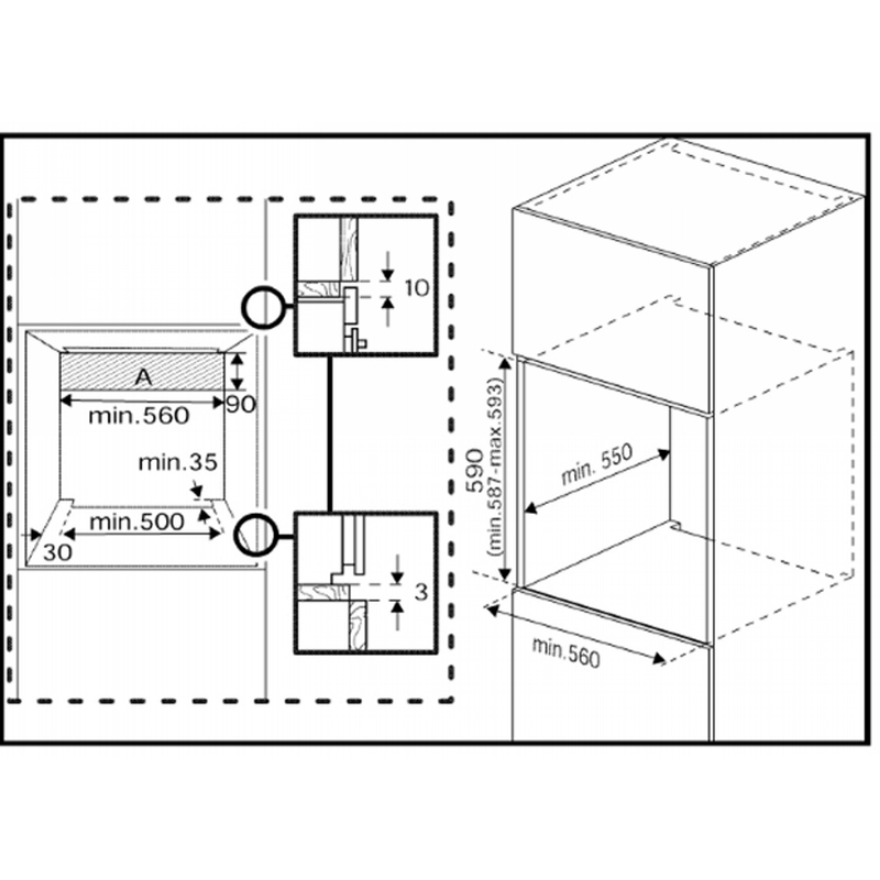 Духовой шкаф черный BBIR17300BCS Beko