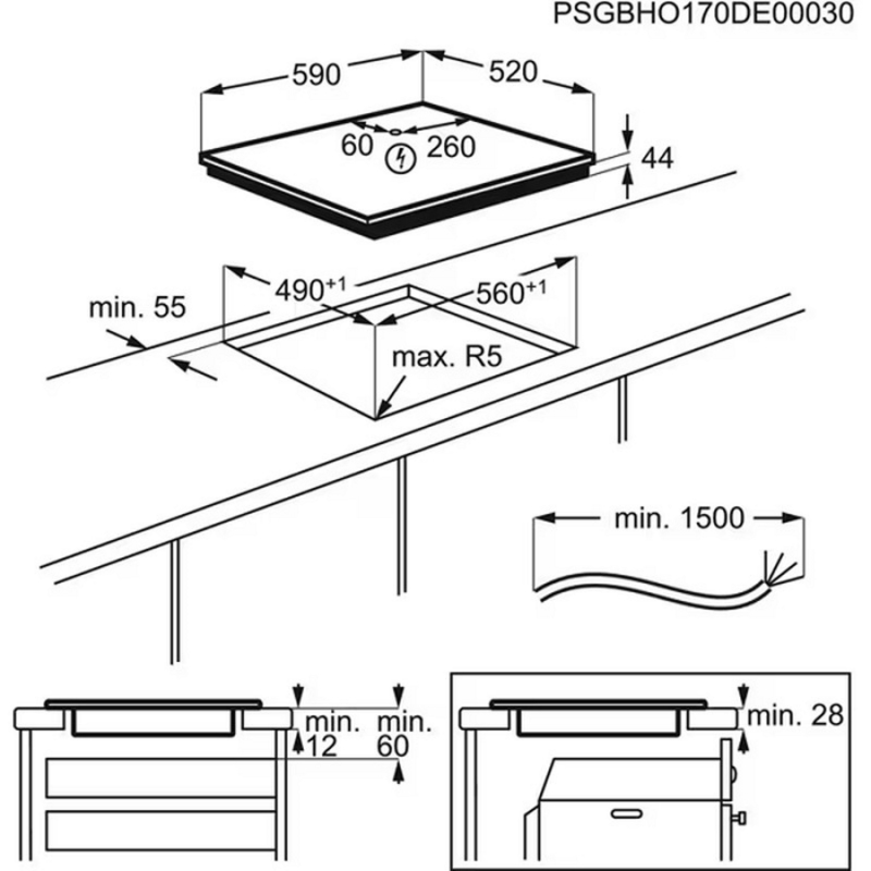 Индукционная варочная поверхность LIR60433 Hob2Hood Electrolux Индукционная варочная поверхность LIR60433 Hob2Hood Electrolux