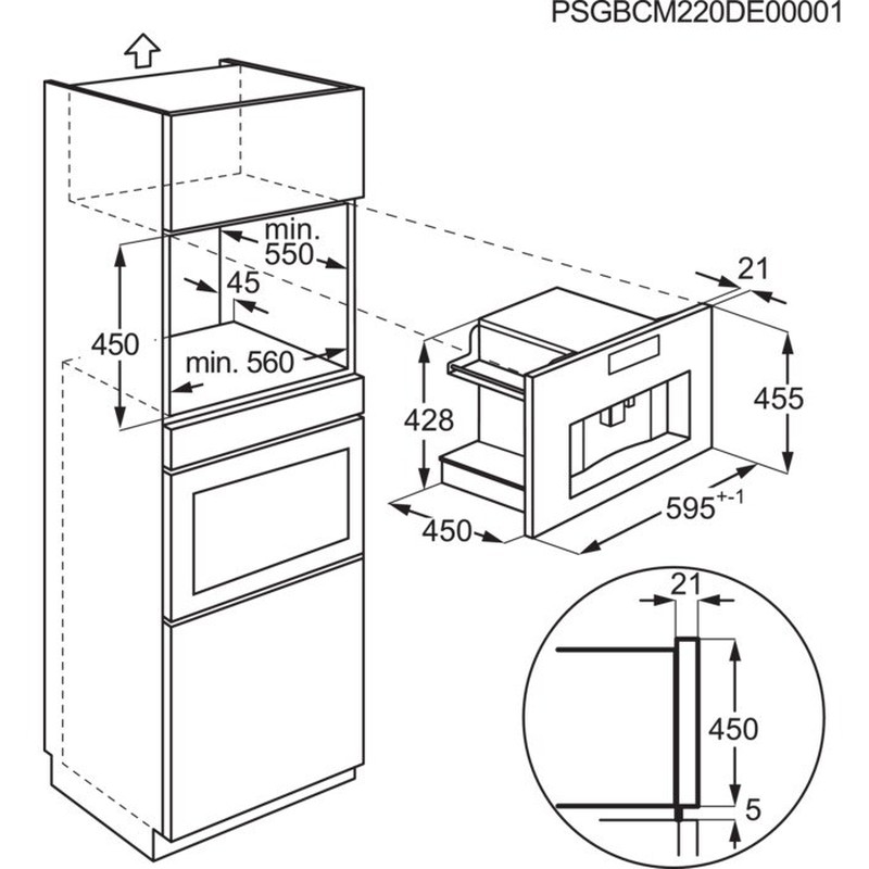 Вбудована кавомашина KBC85X Electrolux