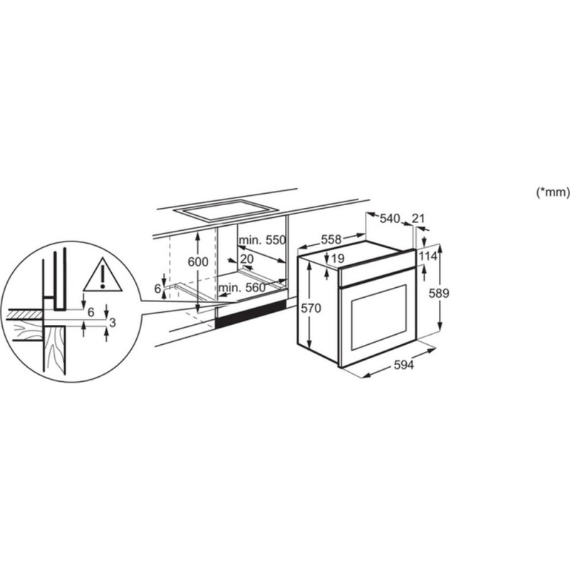 Духова шафа EOD5H70BX Electrolux