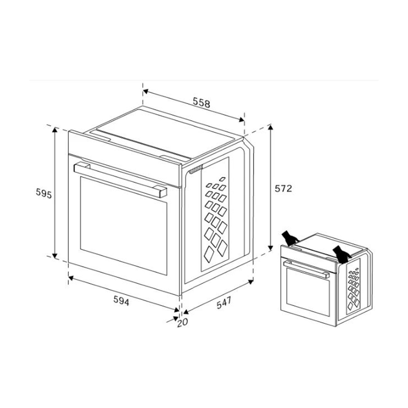 Духова шафа BBIM13400XMSW Beko