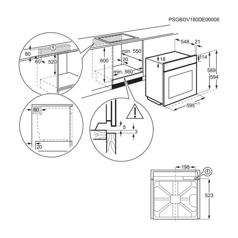 Духова шафа KODDP77H чорний/нерж. сталь Electrolux