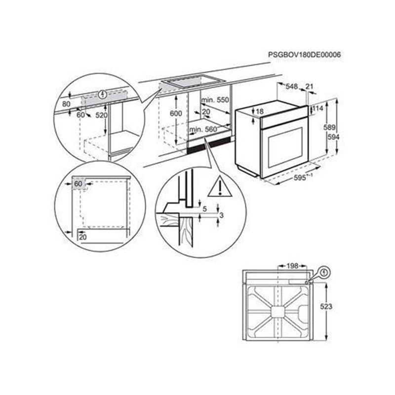 Духова шафа EOC6P77H чорний Electrolux Духова шафа EOC6P77H чорний Electrolux